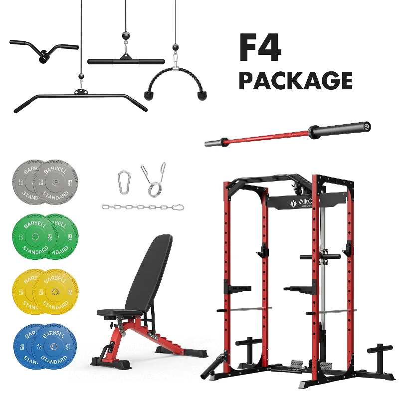 Multi-station home gym for small areas-F4 Home Gym Package