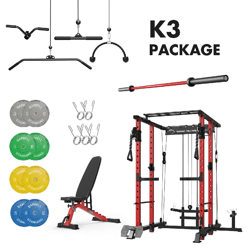 Multi-station home gym for daily routines-Mikolo K3 Home Gym Package