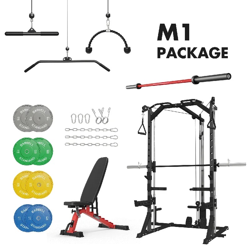 Multi-station home gym with stack weights-M1 Home Gym  Package