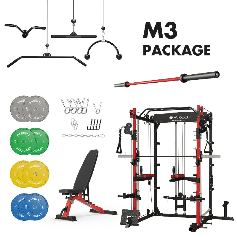 Multi-station home gym with durable frame-MIKOLO M3 Home Gym Package