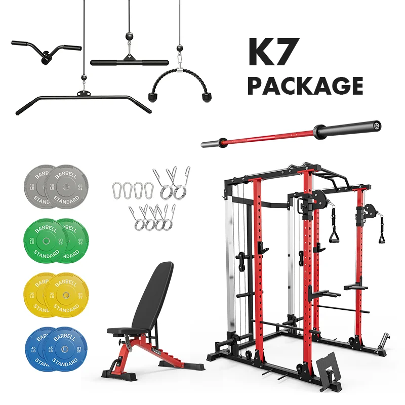 Multi-station home gym for personal workouts-MIKOLO K7 Home Gym Package