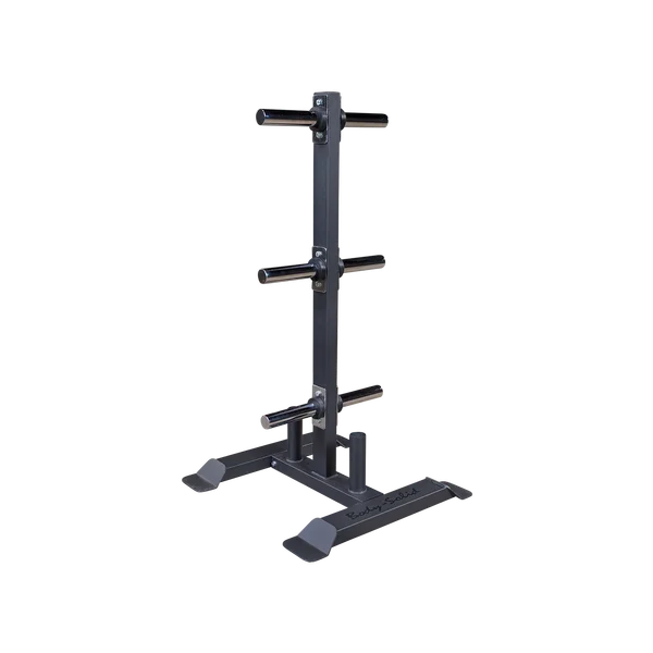 Barbell for upper power-NEW Body Solid Weight Plate Tree Weight Rack for Bumper Plates with Barbell Holders GWT56