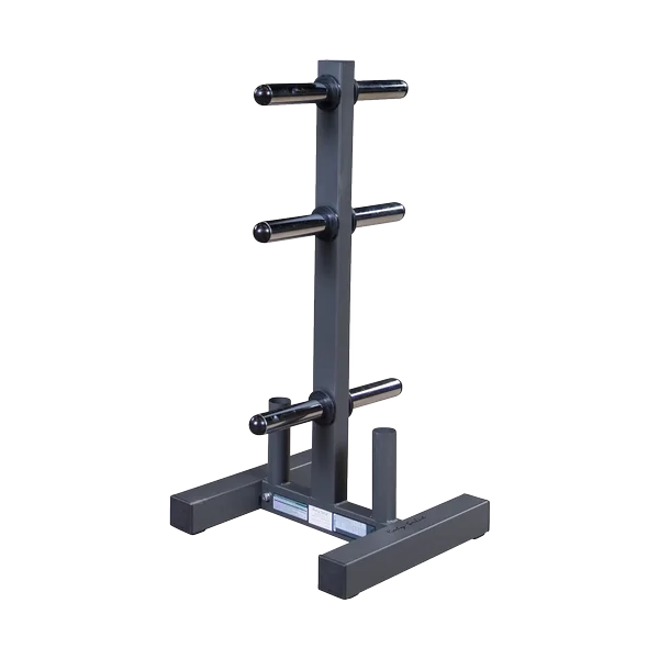 Barbell with rugged grip-NEW Body Solid Olympic Weight Plate Tree Weight Rack with Barbell Holders Commercial Grade WT46