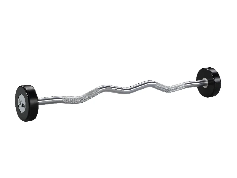 Barbell for Olympic endurance-New Sportgear Urethane EZ Curl Barbell Set 20 110 lbs