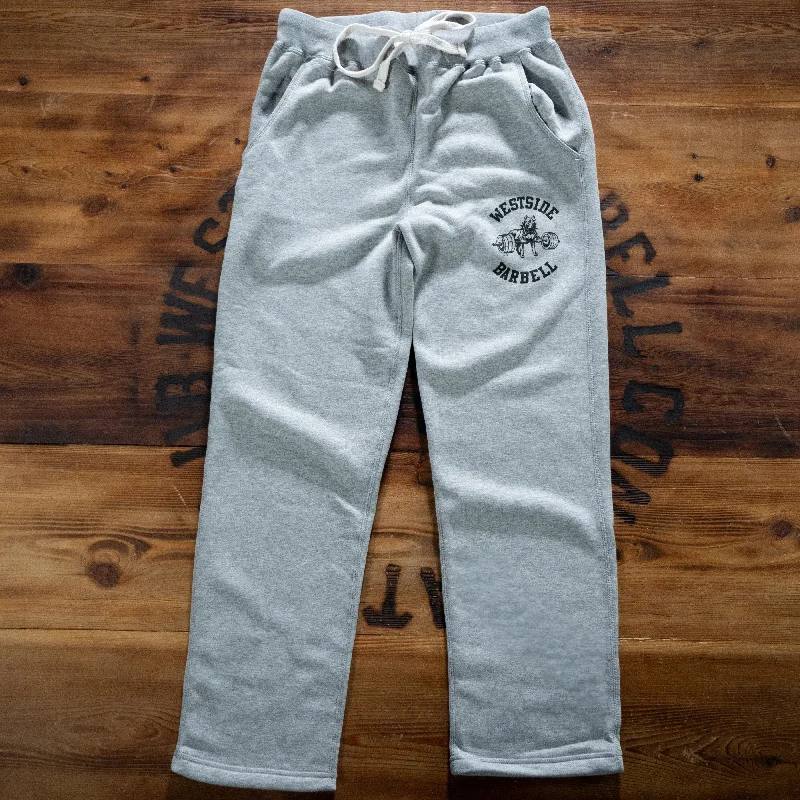 Barbell for back strength-Westside Barbell Nitro Sweatpants - Grey