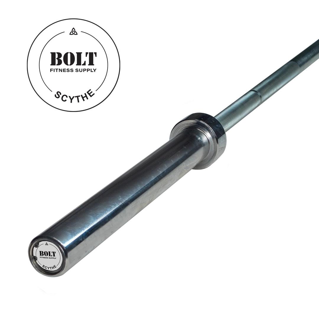 Barbell for endurance workouts-SCYTHE BRIGHT ZINC BARBELL MEN'S