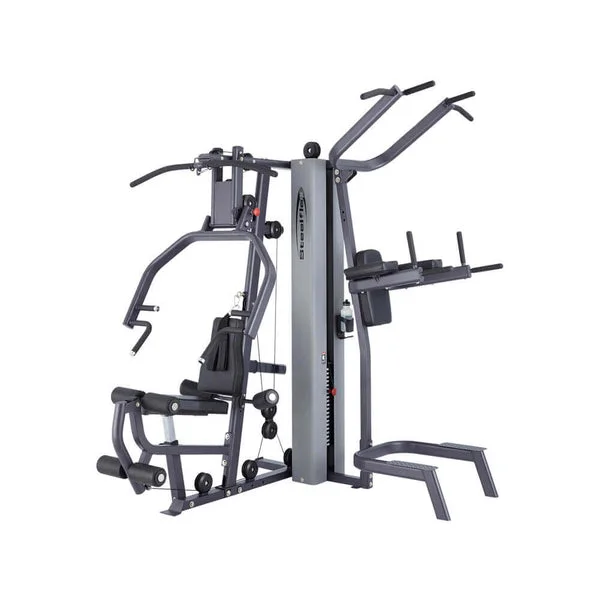 Multi-station home gym with quiet pulleys-Steelflex Single Stack Home Gym MG100B