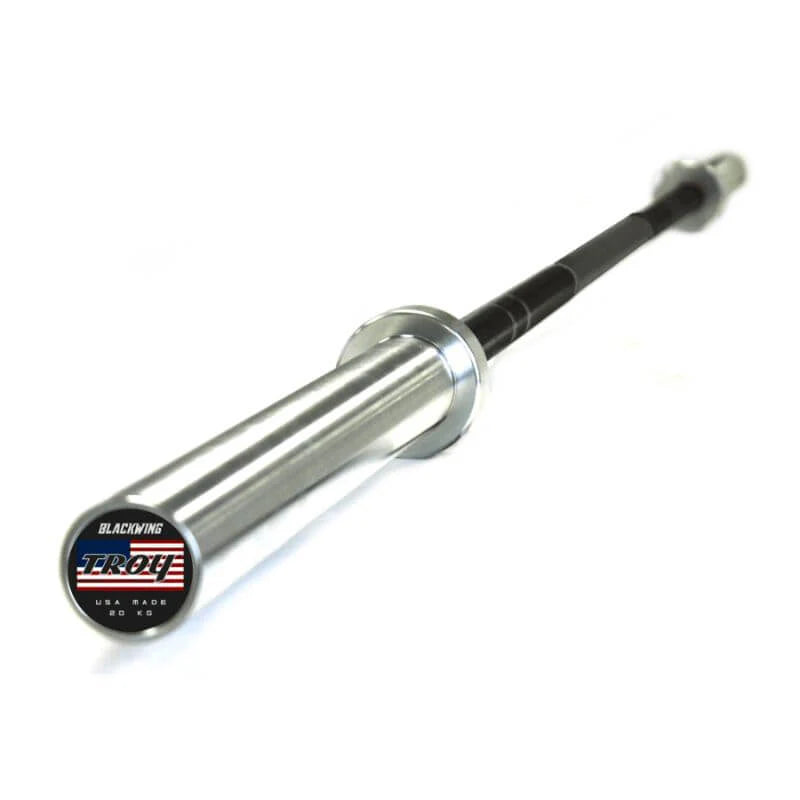 Barbell with rust-free finish-Troy Barbell AOB-1500T Olympic Black Wing Bar