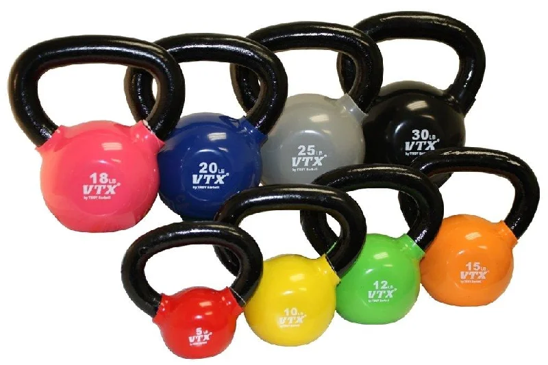 Barbell for pro powerlifting-Troy Barbell Vinyl Kettlebells