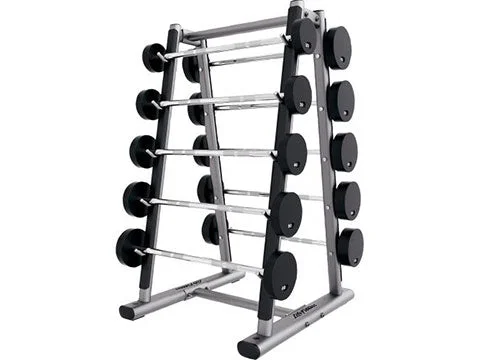 Barbell for gym newbies-Used Life Fitness Signature 10 pair Barbell Rack