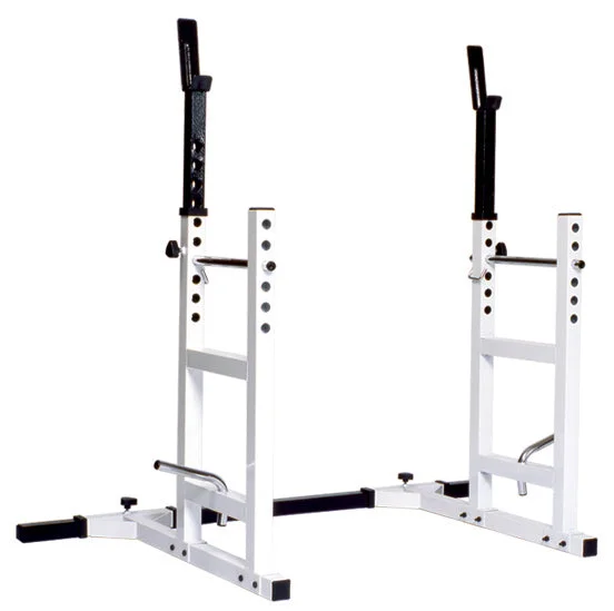 Barbell for lunge power-York Barbell Pro Series 204 Squat Rack