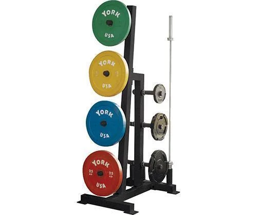 Barbell for men power-York Barbell Single Sided Weight Tree- Black 69142